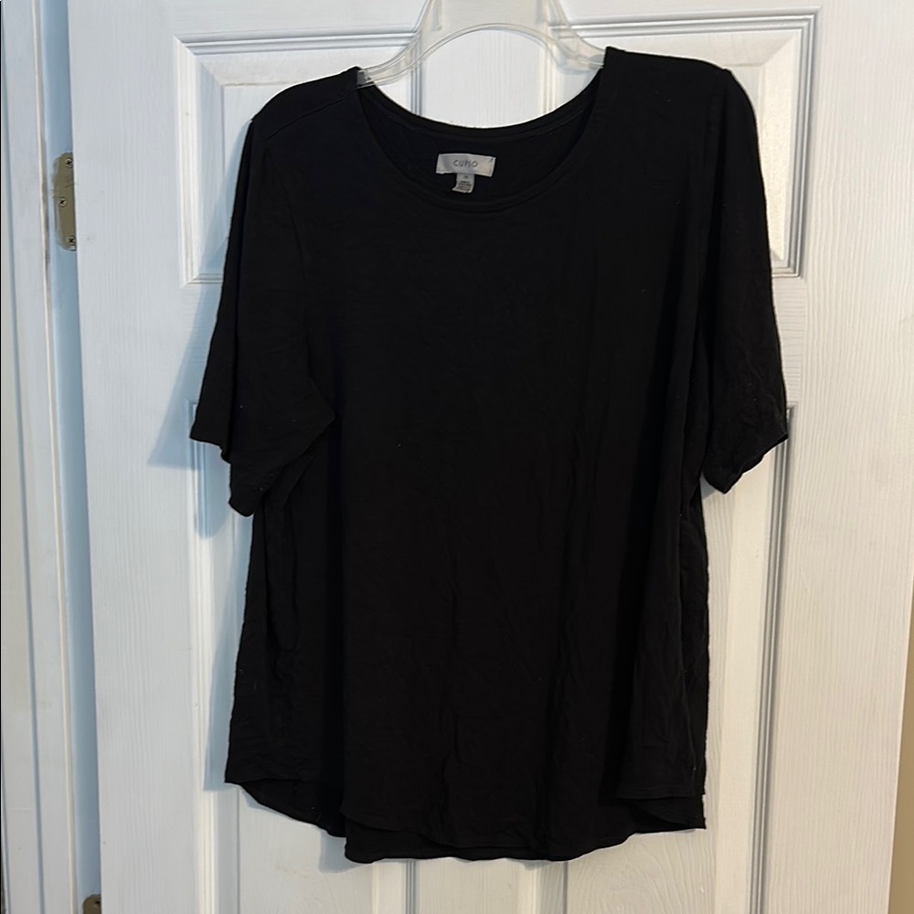 Cupio Black Relaxed Short Sleeve Tee